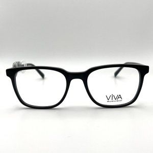 VIVA Eyewear VV4038 001 Wayfarer Square Horn Rim Eyeglass Frame Black 53-19-140